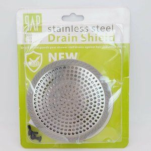 QAP Stainless Steel Drain Shield for Shower  4 1/2" Diameter (2Pack Grey)